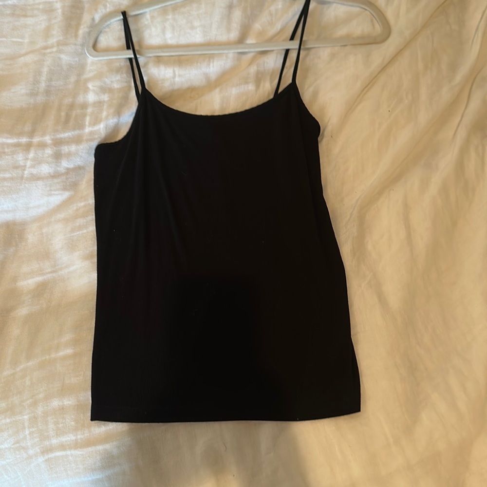AG black ribbed cami